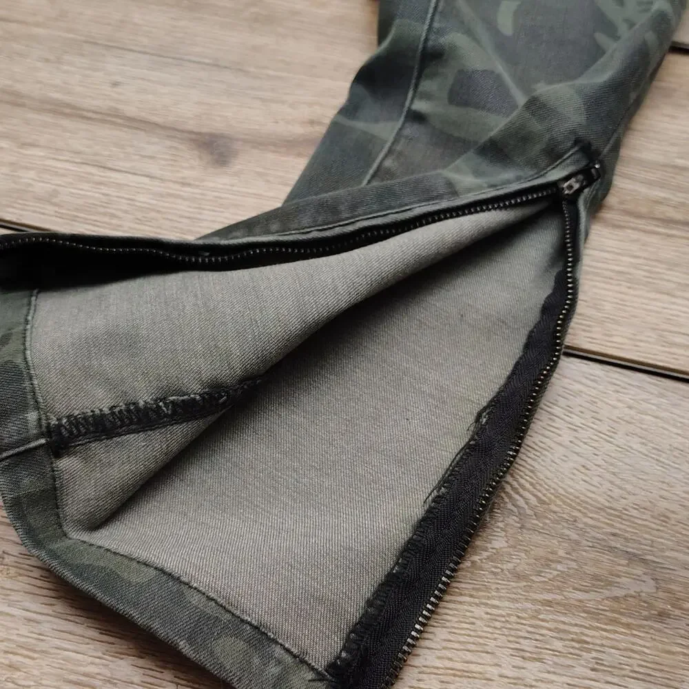 Sanctuary Standard Surplus Camo Skinny Jeans Women's 26 Military Utility Pants